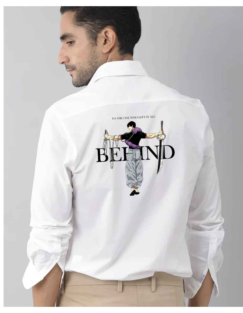 Men's Behind Back Printed Casual Shirt – Unique Graphic Wear India – CustomTeeStudio