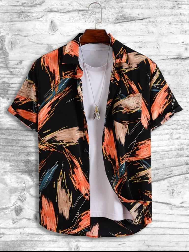 Men's Printed Spread Collar Regular Fit Casual Shirt – Smart Casual India – CustomTeeStudio