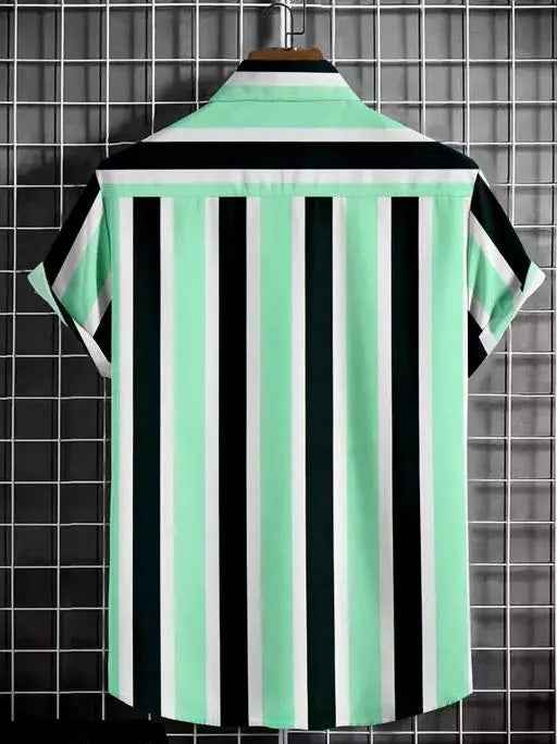 Men's Striped Cut Away Collar Regular Fit Casual Shirt – Modern Fashion India – CustomTeeStudio